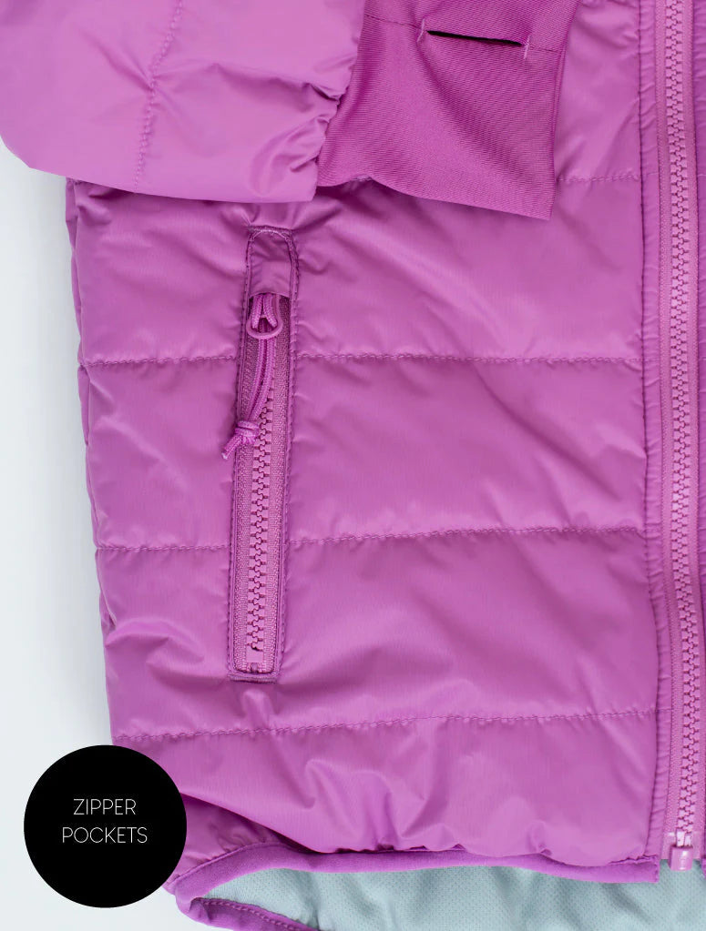 Hydracloud Puffer Jacket - Berry | Waterproof Windproof Eco