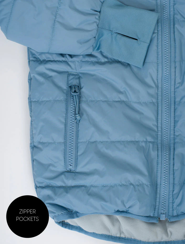 Hydracloud Puffer Jacket - Stone Blue | Waterproof Windproof Eco