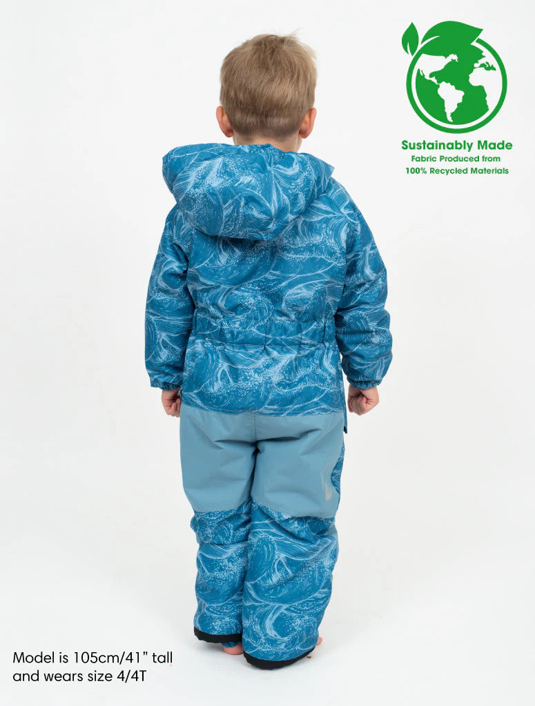 Snowrider One Piece Snowsuit - Ocean | Waterproof Windproof Eco