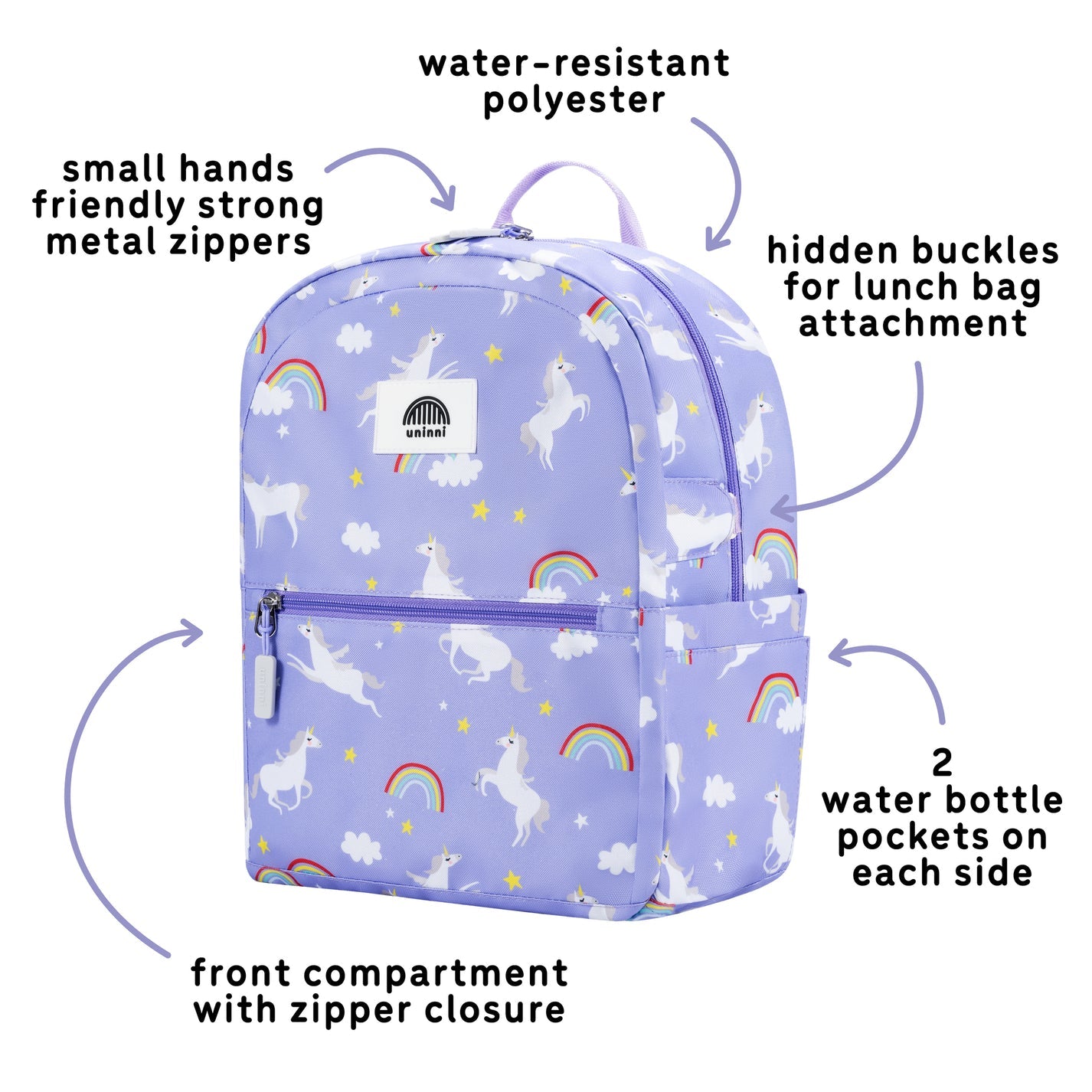 Ethan Backpack - Rainbow Unicorn