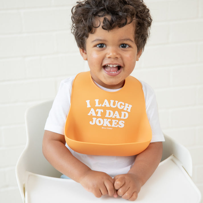 I Laugh at Dad Jokes Wonder Bib