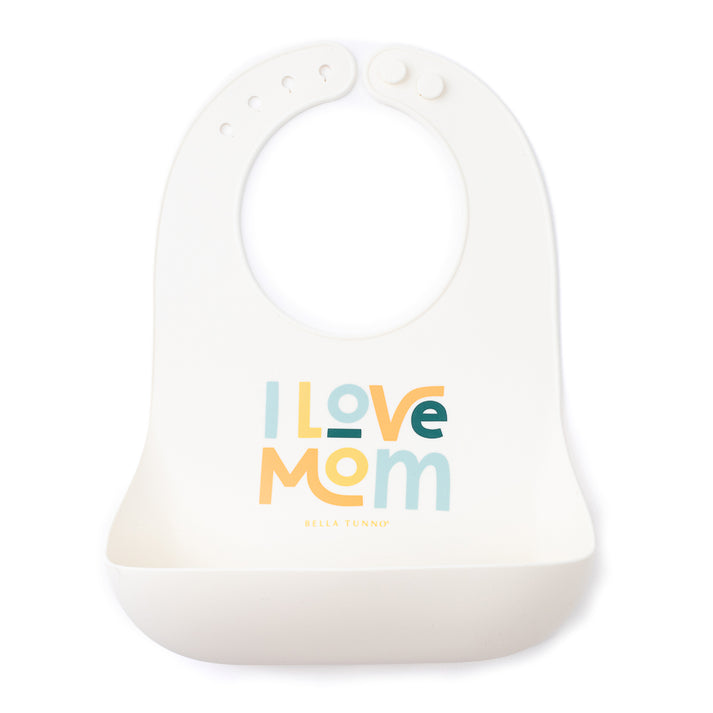 I Love Mom Wonder Bib