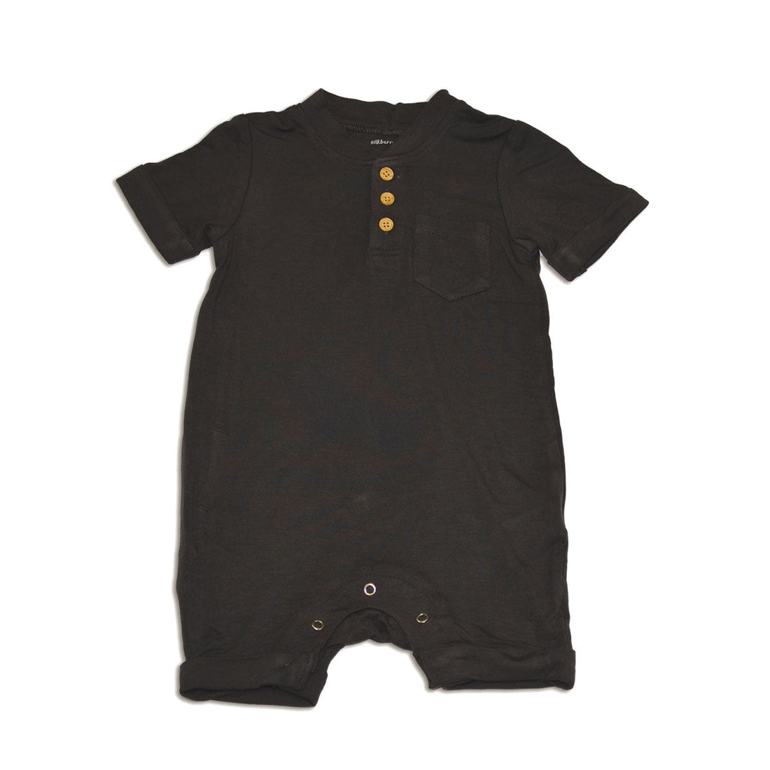 Bamboo Short Sleeve Romper with Buttons (Pirate Ship)