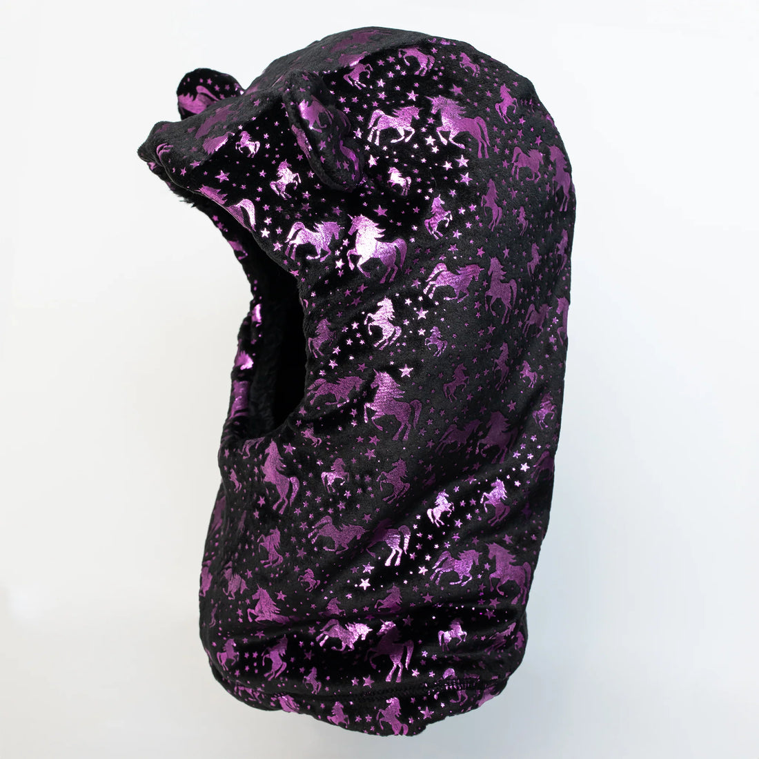 Starry Unicorn Microfleece Foil Print Balaclava (2-6X)