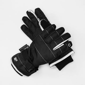 Black Stitch Reflective Ski Glove