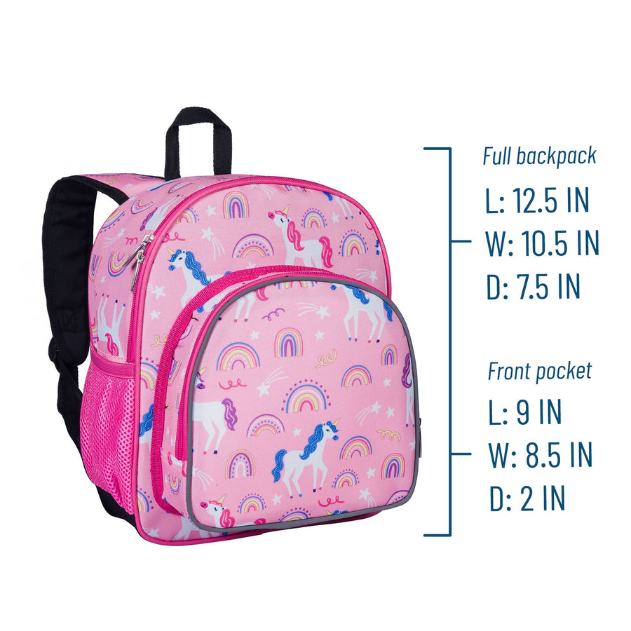 Rainbow Unicorns 12 Inch Backpack