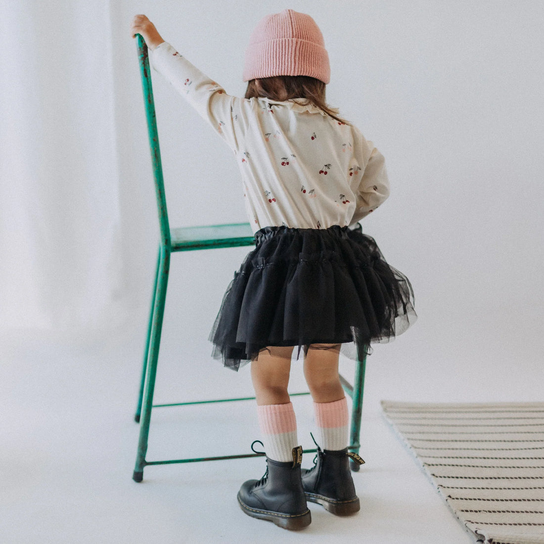 BLACK SKIRT IN TULLE OF POLYESTER, BABY