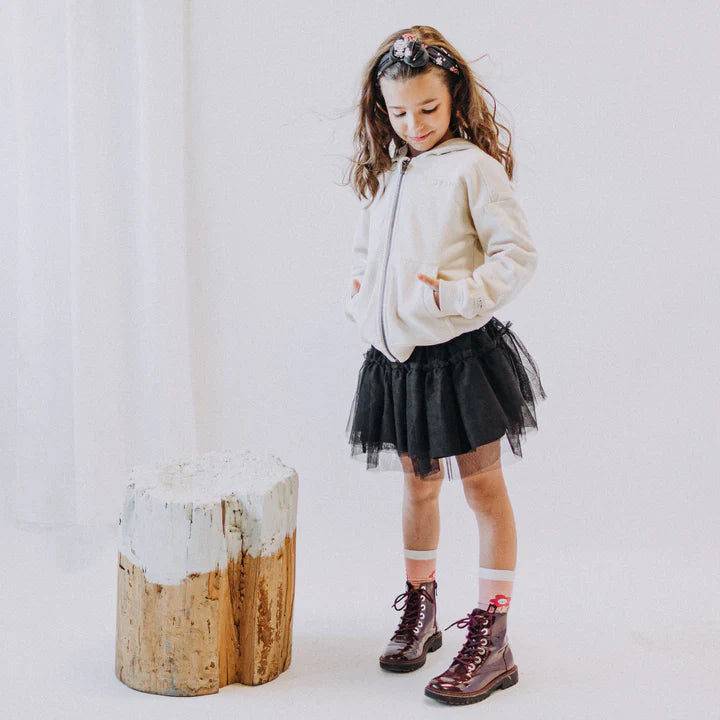 BLACK SKIRT IN TULLE OF POLYESTER, CHILD