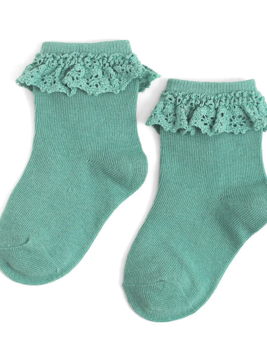 Sea Glass Lace Midi Sock