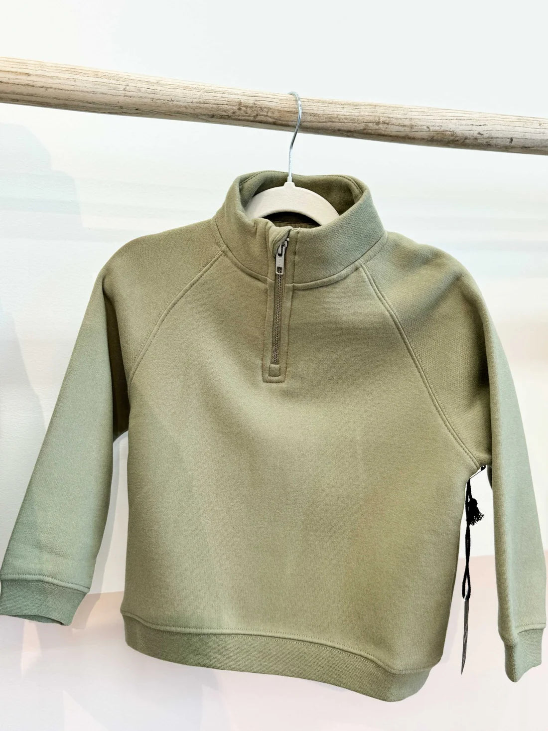 Kids Best Friend Half Zip - Olive