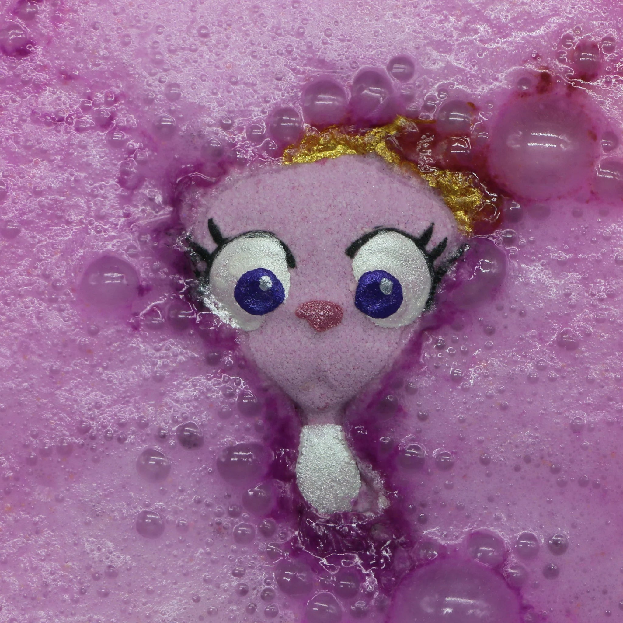 Purple Cat with Bow Bath Bomb