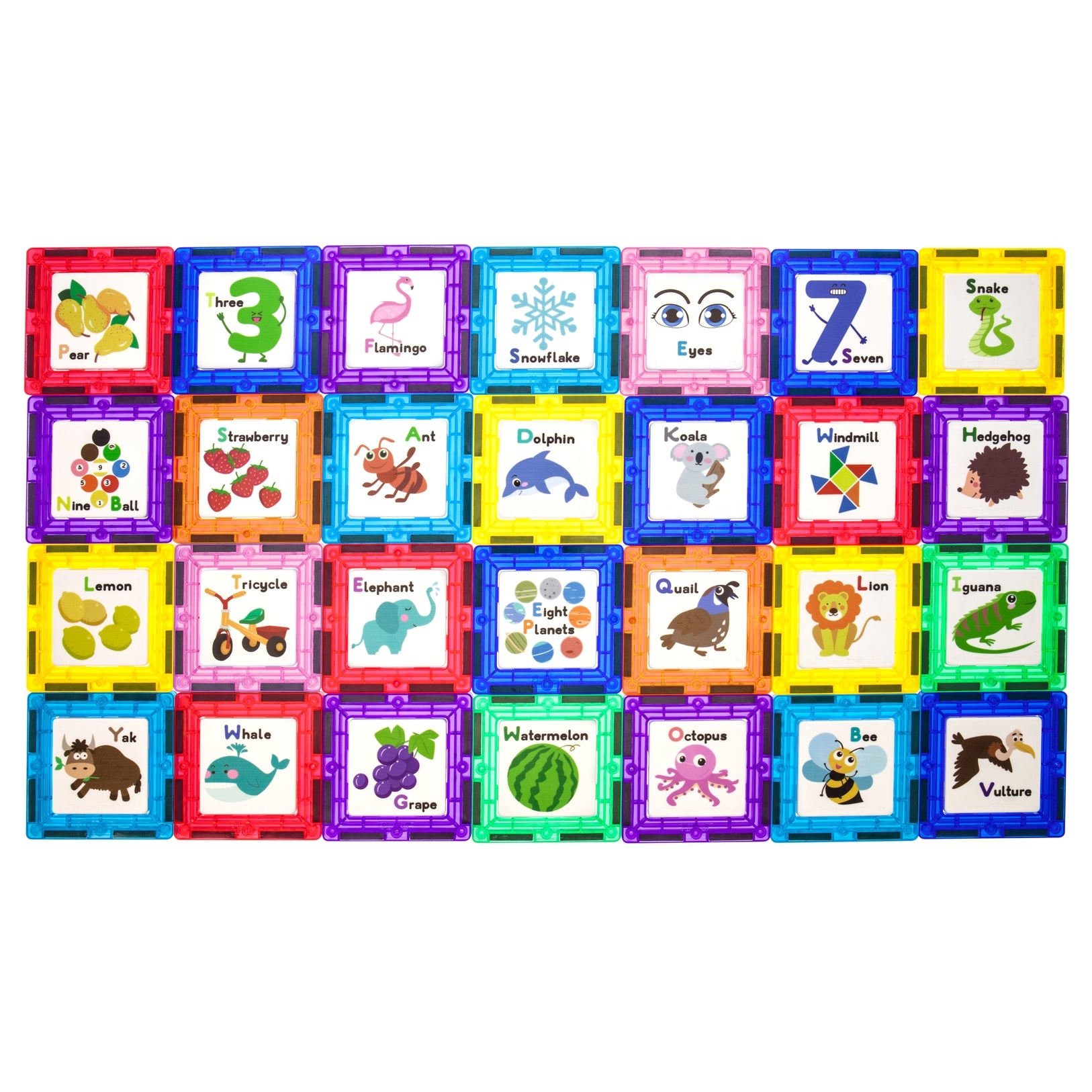 56 Piece Magnetic Tileset with Artwork