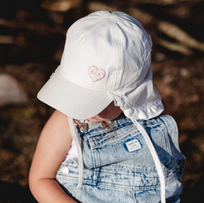 Ball Hat with Neck Flap - Pink