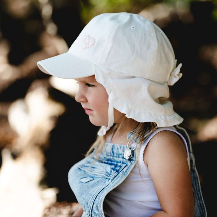 Ball Hat with Neck Flap - Pink