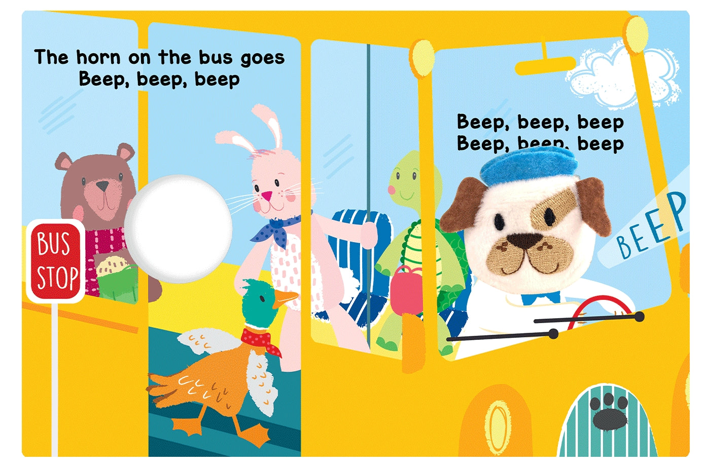 Wheels On the Bus Finger Puppet Book