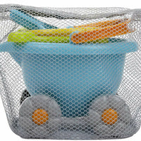 Sand Bucket Scooter 4 Piece Nesting Beach Toy Set