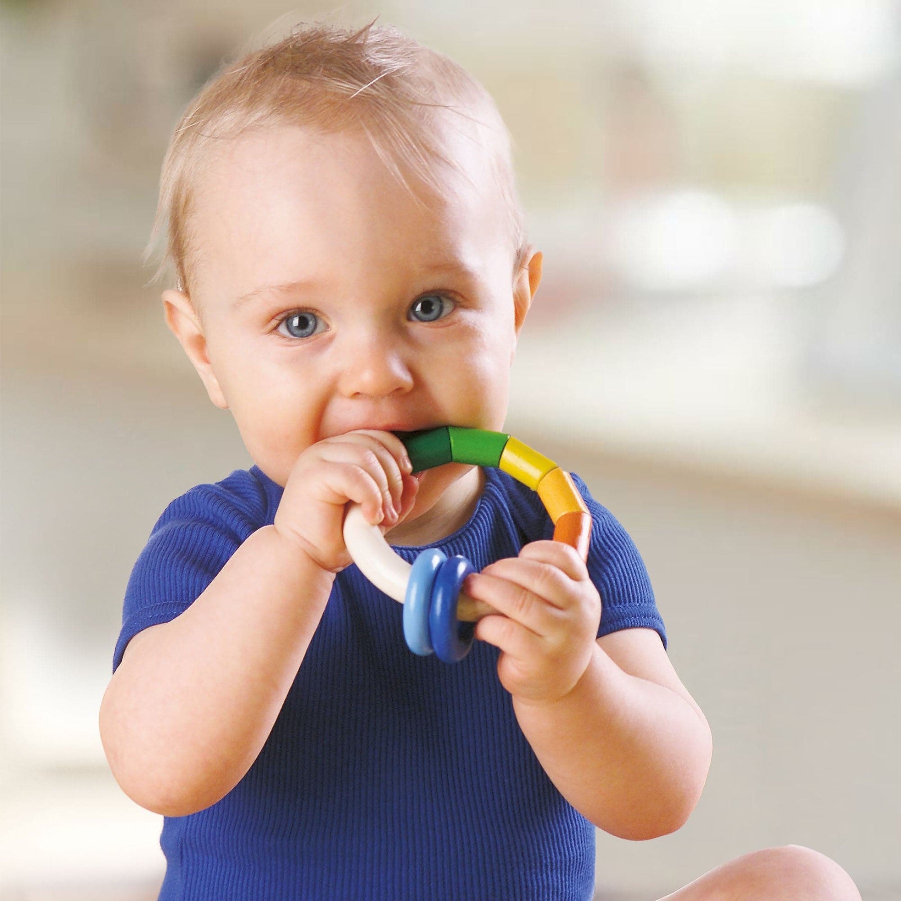 Kringelring Wooden Baby Rattle