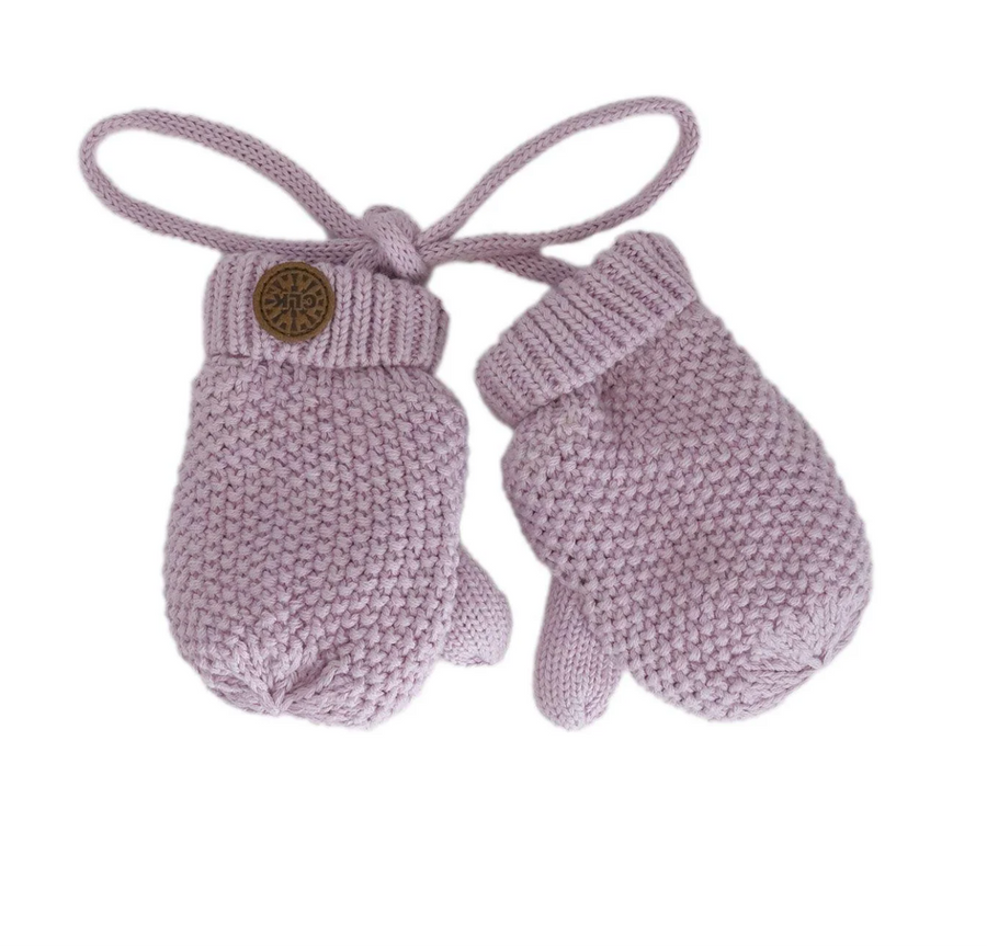 Cotton Knit Mittens (Multiple Colors)