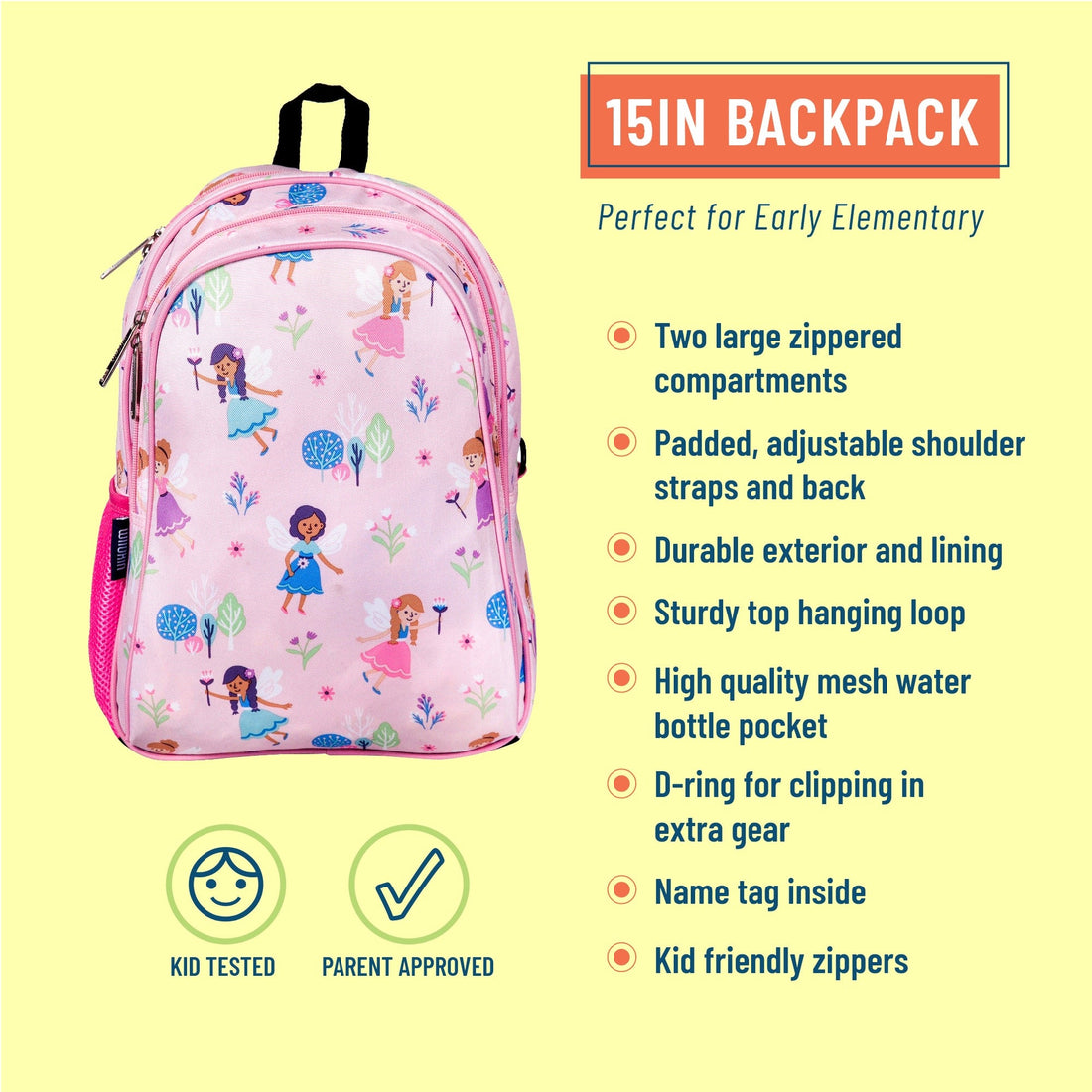 Fairy Garden 15 Inch Backpack