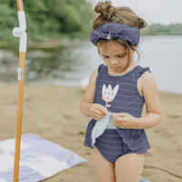 BLUE ONE-PIECE SWIMSUIT, BABY