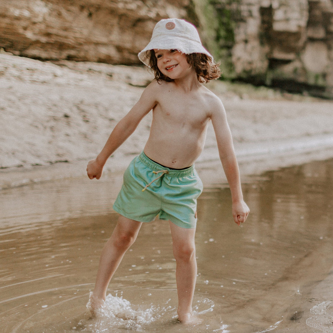 GREEN SWIM BERMUDAS, CHILD