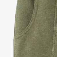 Boys Green Melange Slim Fit Joggers