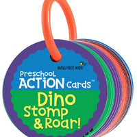 Preschool Action Cards Dino Stomp and Roar