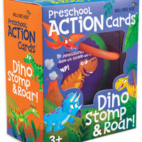 Preschool Action Cards Dino Stomp and Roar