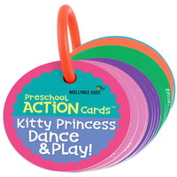 Preschool Action Cards Kitty Princess Dance & Play!