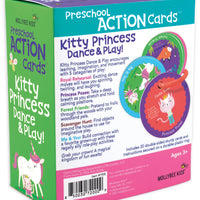 Preschool Action Cards Kitty Princess Dance & Play!