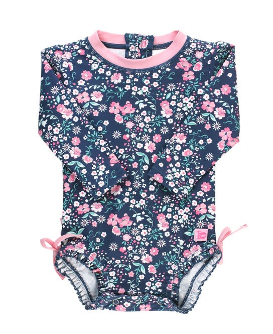 Moonlit Meadow Long Sleeve One Piece Rash Guard