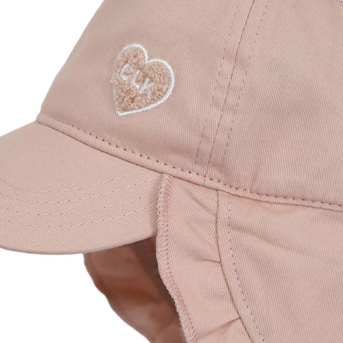 Ball Hat with Neck Flap - Pink