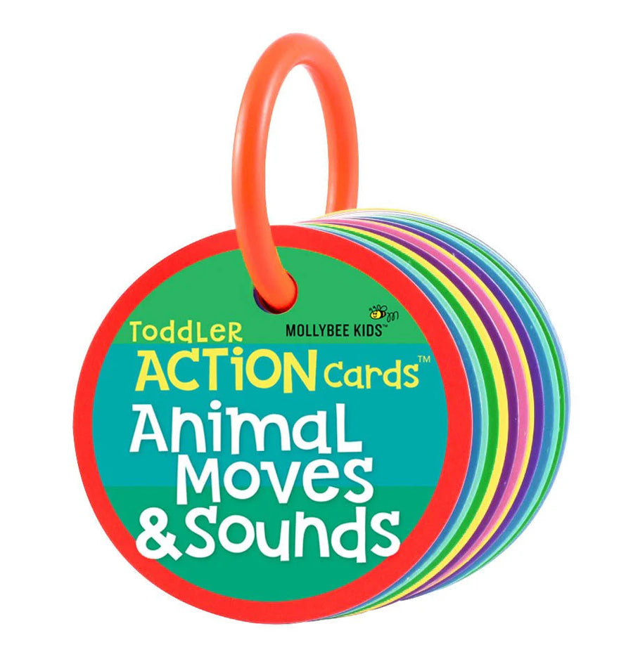 Toddler Action Cards Animal Moves and Sounds Game