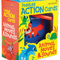 Toddler Action Cards Animal Moves and Sounds Game