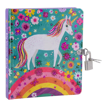 Unicorn Lock and Key Diary