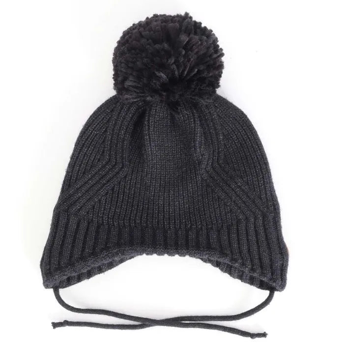 Knit PomPom Windproof Hat (Multiple Colours)