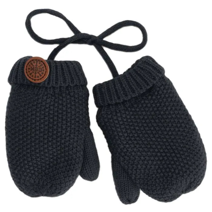 Knit Corded Soft Touch Mittens (Multiple Colours)