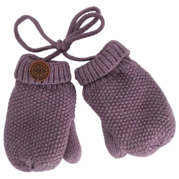 Knit Corded Soft Touch Mittens (Multiple Colours)