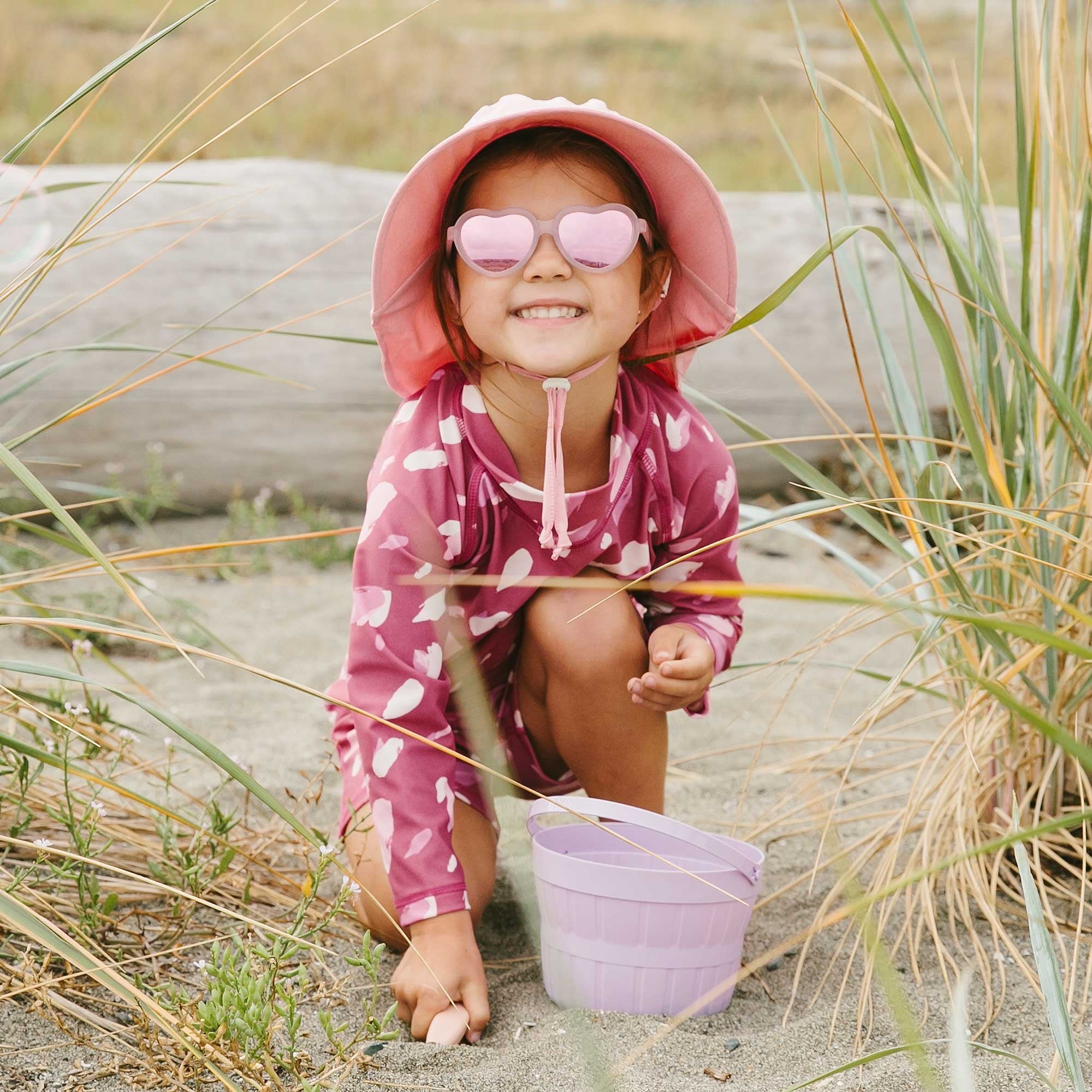 Polarized Heart Sunglasses | Frosty Lavender