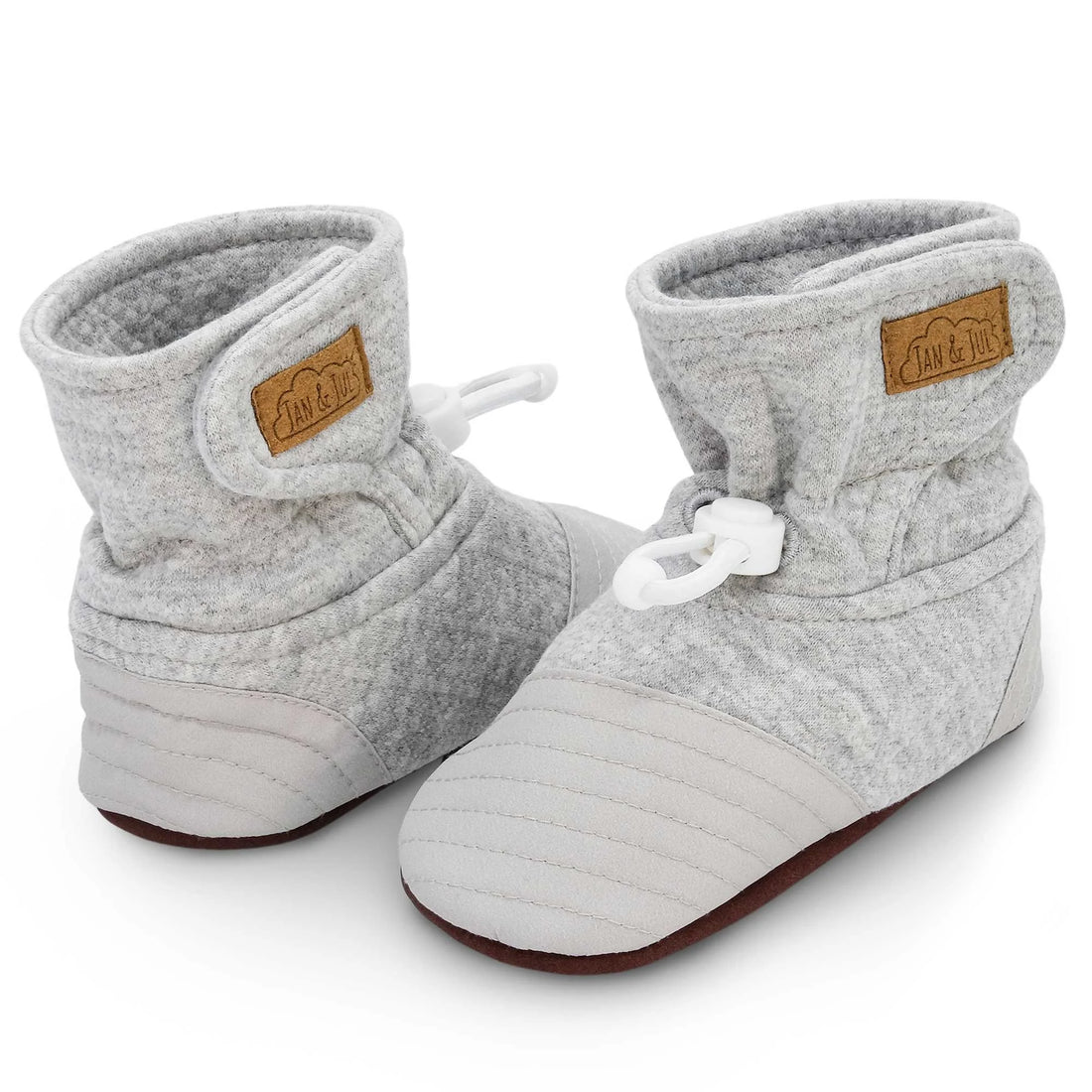 Adjustable Stay-Put Lite Booties | Pebble Grey