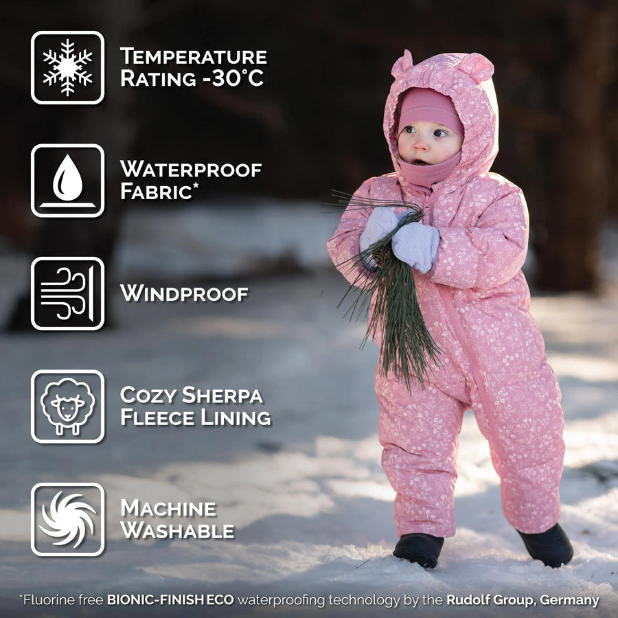 Baby Snowsuit | Prairie Flowers