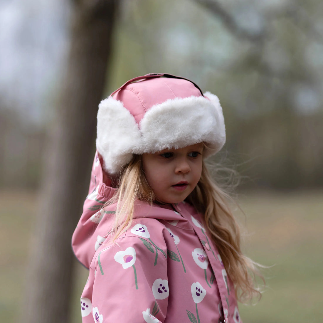 Kids Insulated Winter Hats | Dusty Pink