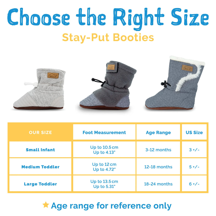 Adjustable Stay-Put Lite Booties | Pebble Grey