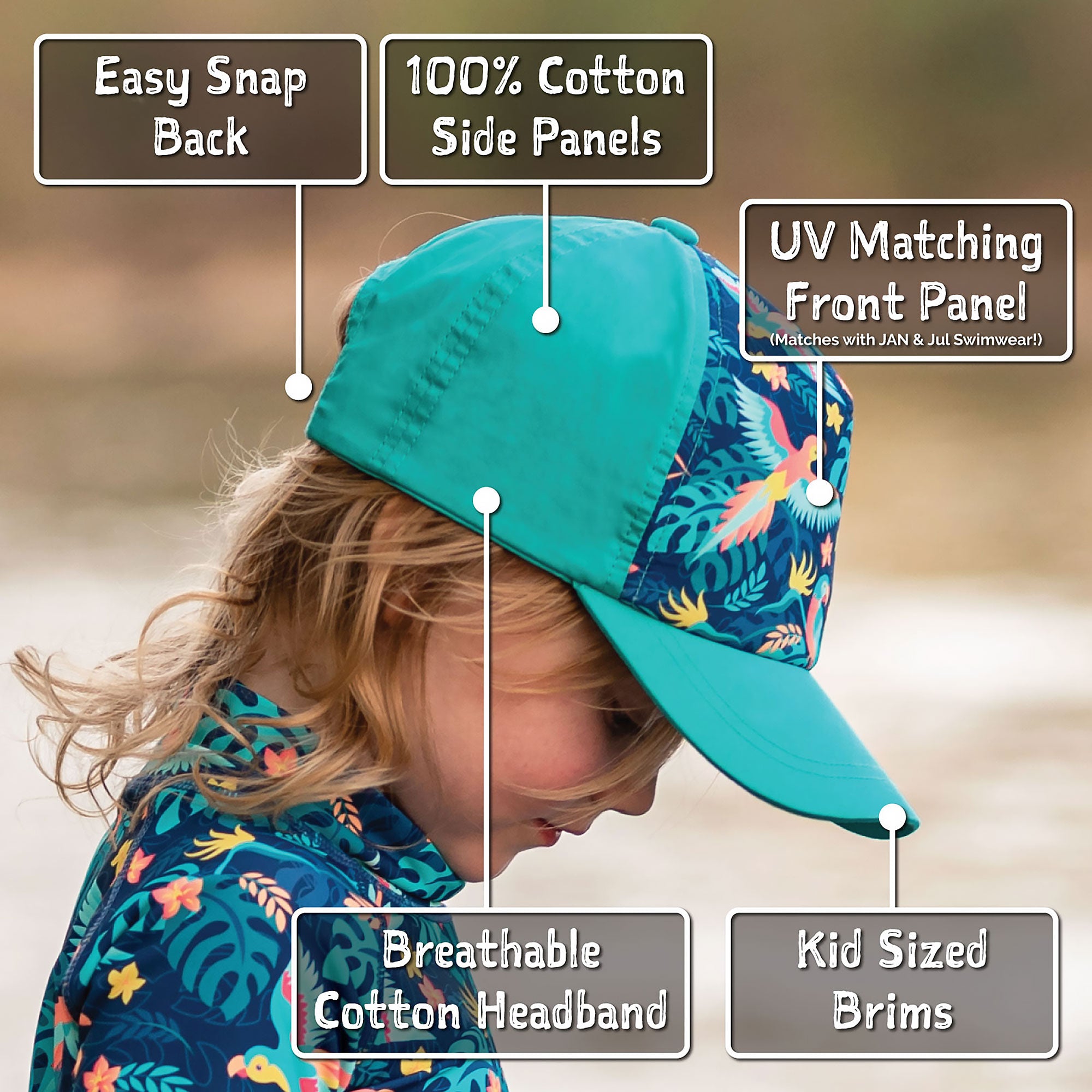 Kids UV Baseball Caps | Unicorn