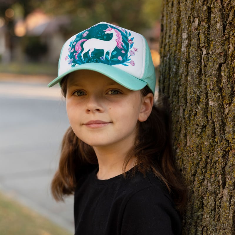 Kids UV Baseball Caps | Unicorn