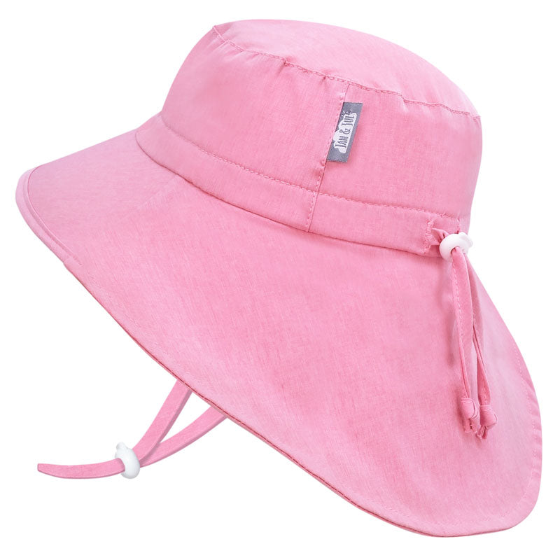 Kids Water Repellent Adventure Hats | Pretty Pink