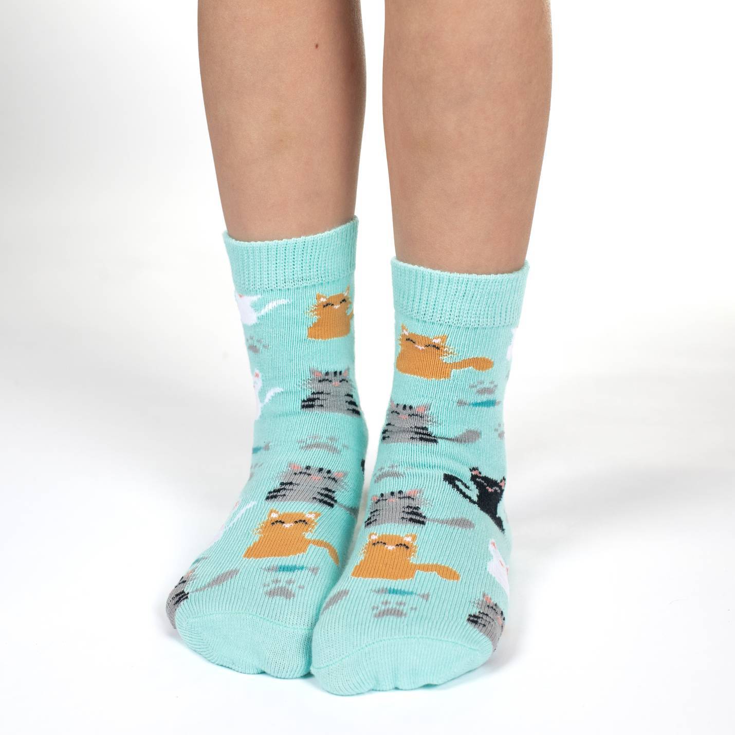 Cats, Koala and Octopus Kids Socks