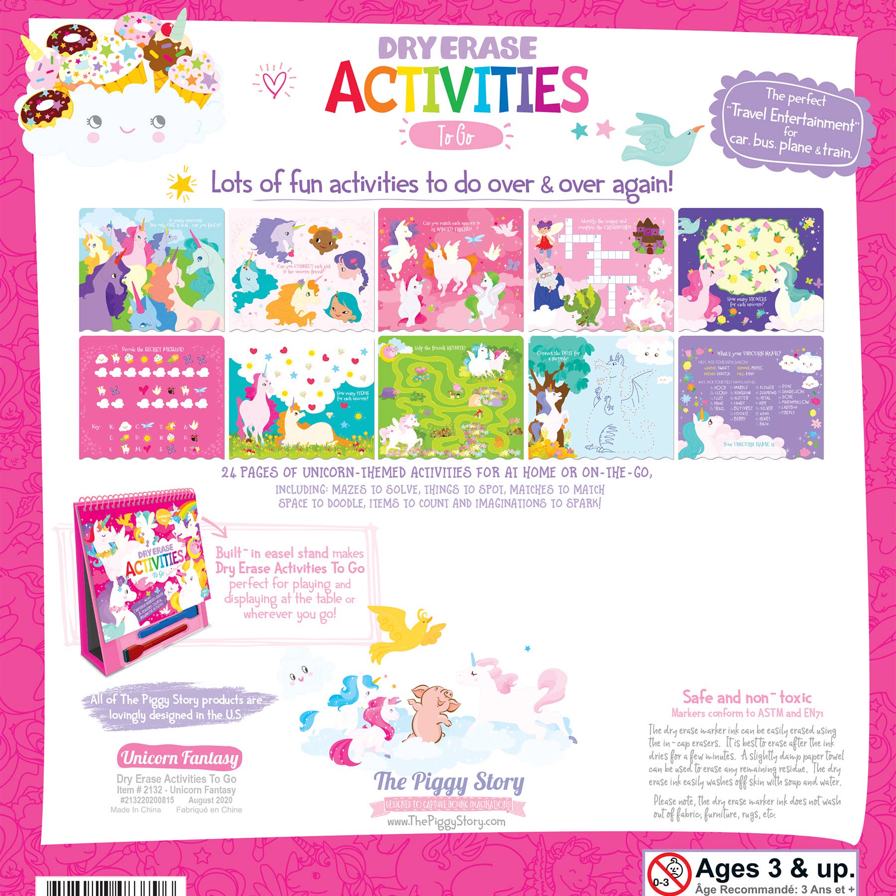 Dry Erase Activities To Go- Unicorn Fantasy