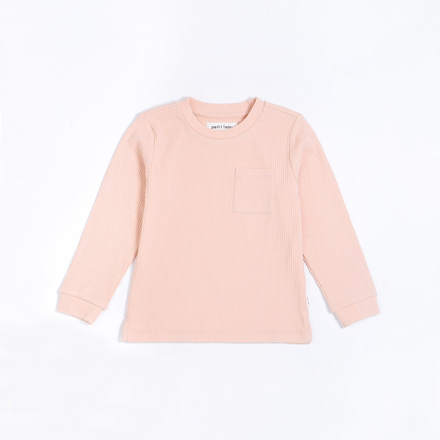 Rose Modal Rib Long-Sleeve T-Shirt