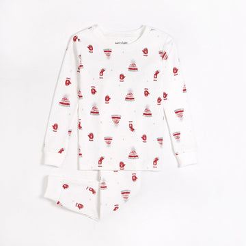 Sweater Weather Print on Off-White PJ Set (2 pcs.)